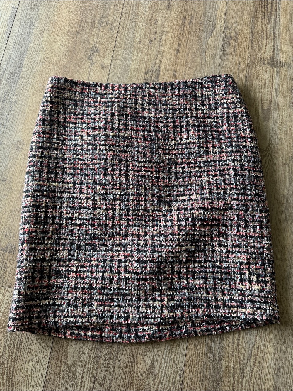 Classic Tweed Mini Skirt in Black and Pink - White House Black Market